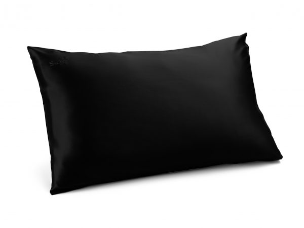 2 sided black silk pillowcase