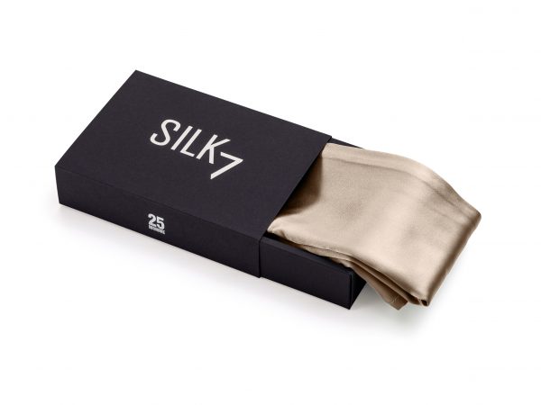caramel silk pillowcase in black box special packaging